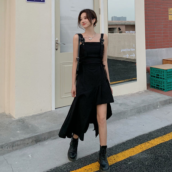 Set váy đen kèm đai kéo khoá siêu cá tính - Đầm, váy nữ | ThờiTrangNữ.vn